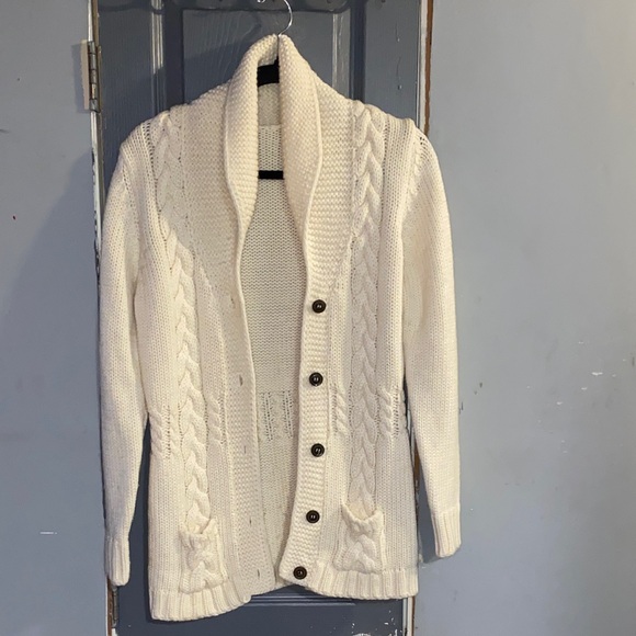 Vintage cable knit cardigan Sweaters - Cozy Cream Cable Knit Cardigan